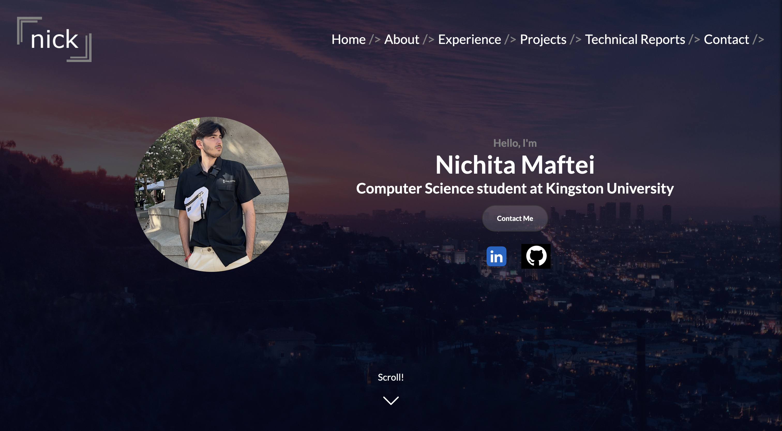 Portfolio Website Screenshot